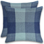 Herringbone Check Cotton Cushion with filler