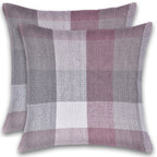 Herringbone Check Cotton Cushion with filler
