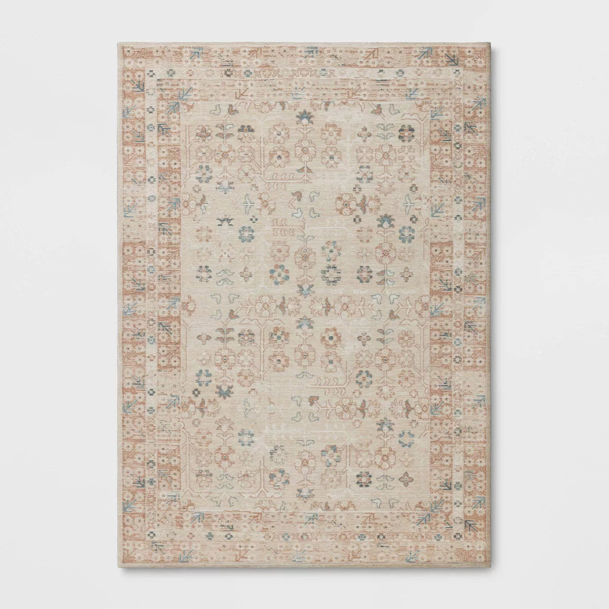 5'x7' Border Flower Area Rug - Threshold