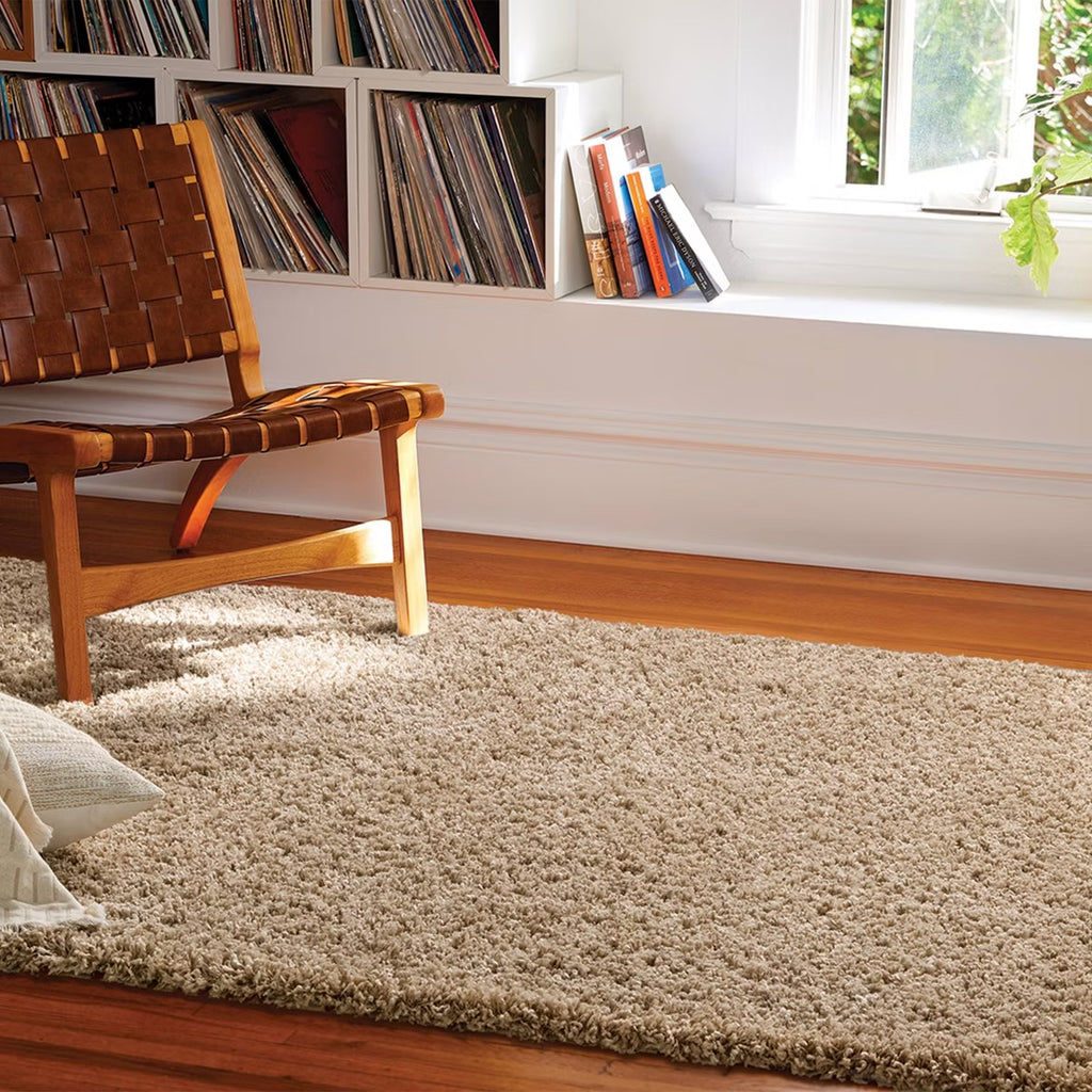 5'x7' Eyelash Shag Area Rug Oatmeal - Threshold
