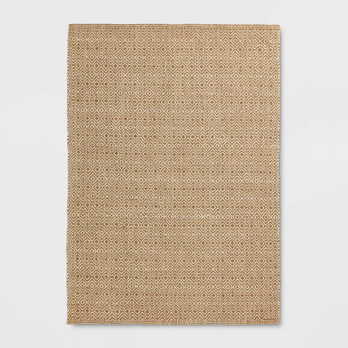 5'x7' Jute Diamond Area Rug Tan/Ivory - Threshold