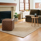 5'x7' Jute Diamond Area Rug Tan/Ivory - Threshold
