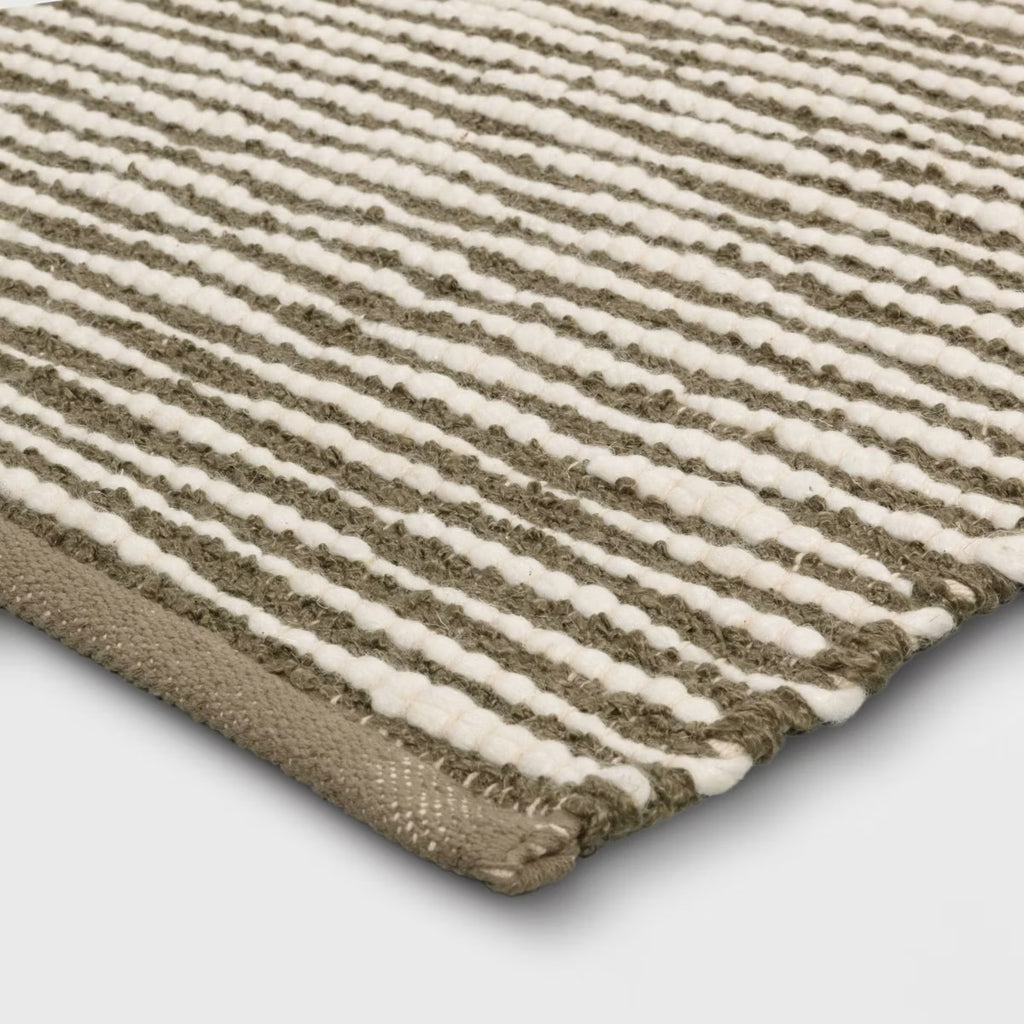 2'x3' Striped Accent Rug Olive Green - Threshold
