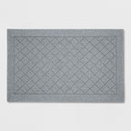 2'6"X3'10" Washable Diamond Clarkson Tufted And Hooked Accent Rug Gray - Threshold