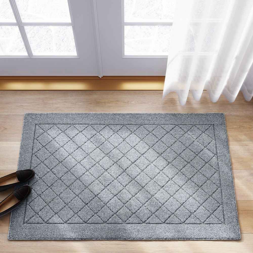 2'6"X3'10" Washable Diamond Clarkson Tufted And Hooked Accent Rug Gray - Threshold
