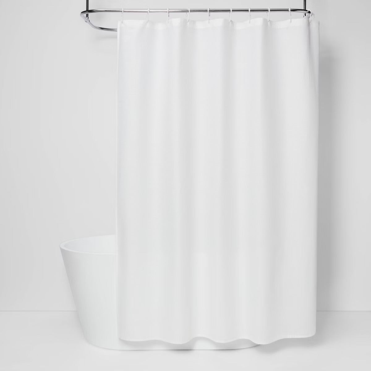 Waffle Weave Shower Curtain White - Room Essentials