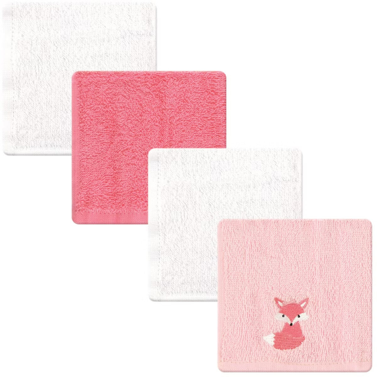 Luvable Friends Baby Girl Super Soft Cotton Washcloths