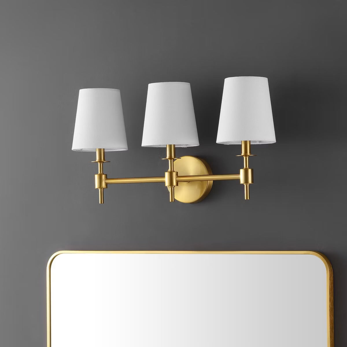 Davielle 3 Light 21" Wall Sconce - SCN4120 - Brass - Safavieh