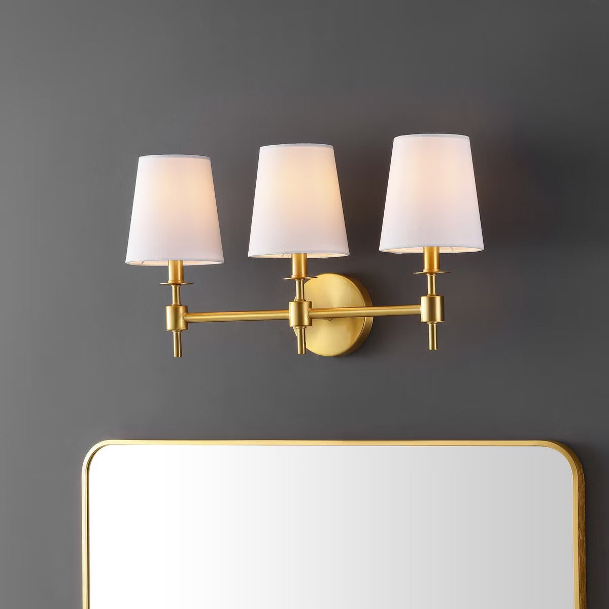 Davielle 3 Light 21" Wall Sconce - SCN4120 - Brass - Safavieh