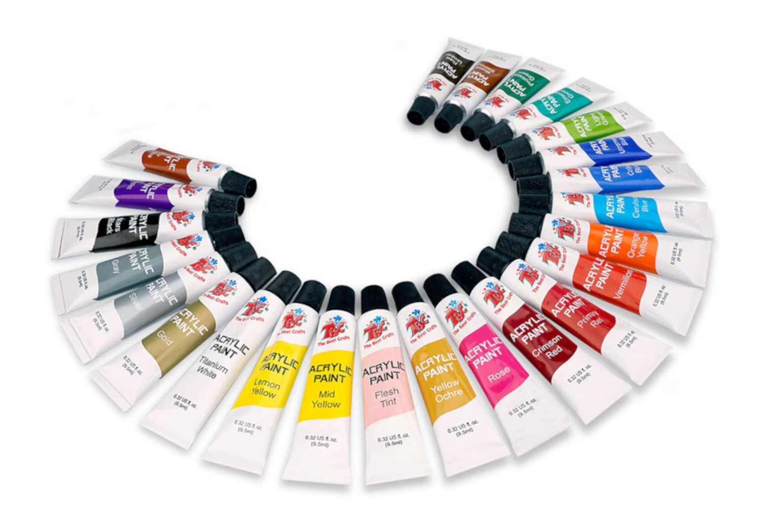 Box Set 60 Premium Acrylic Color Paints