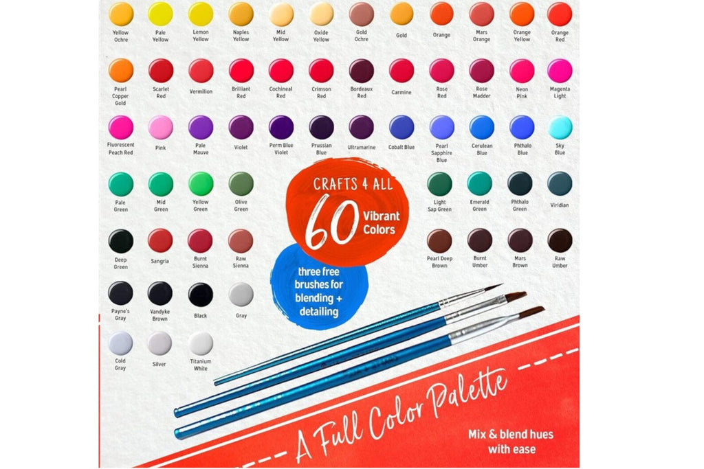Box Set 60 Premium Acrylic Color Paints
