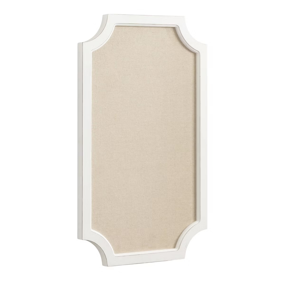 Kate & Laurel All Things Decor 18"x30" Hogan Framed Scalloped Pinboard