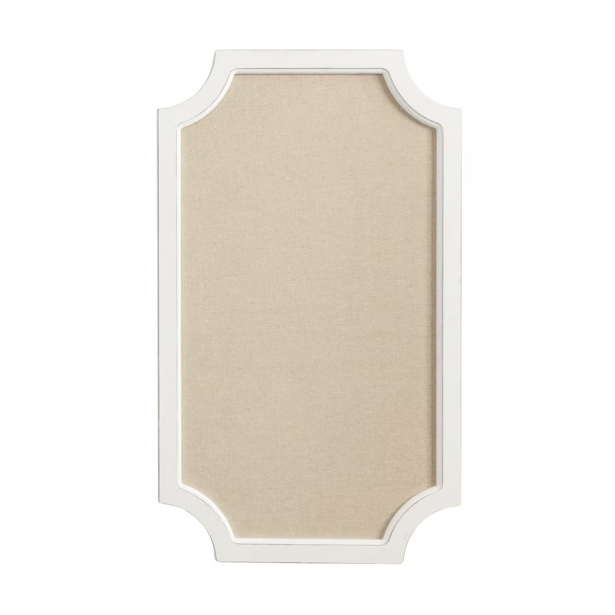 Kate & Laurel All Things Decor 18"x30" Hogan Framed Scalloped Pinboard