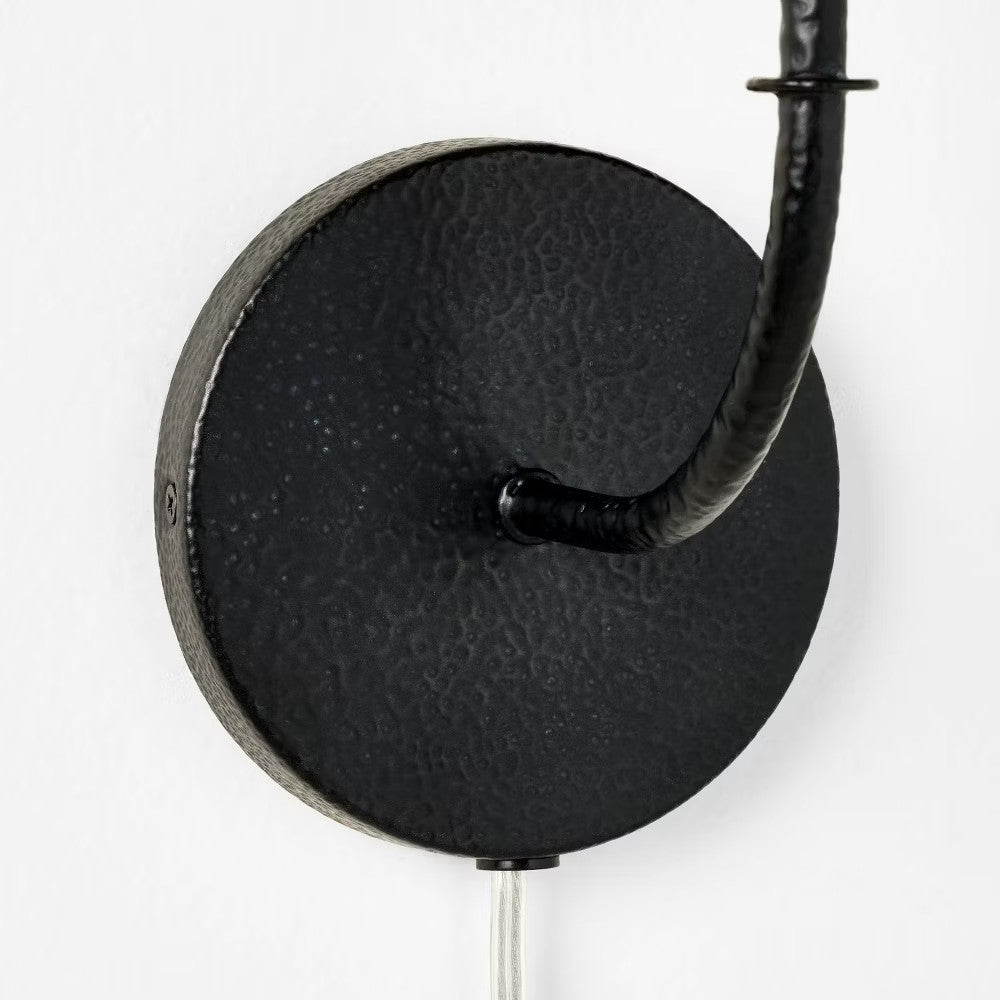 Wall Sconce with Green Pleated Plaid Shade - Threshold designed with Studio McGee