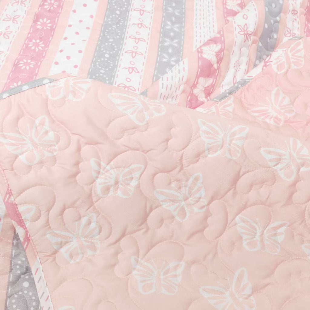 Lush Decor Sara Lily Reversibl Pink FullQueen