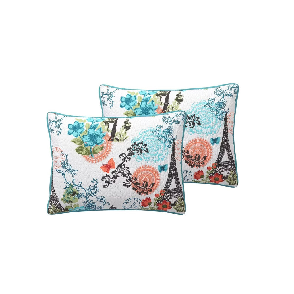 VCNY Home Eiffel Reversible 3-Pc. King Q Blue King