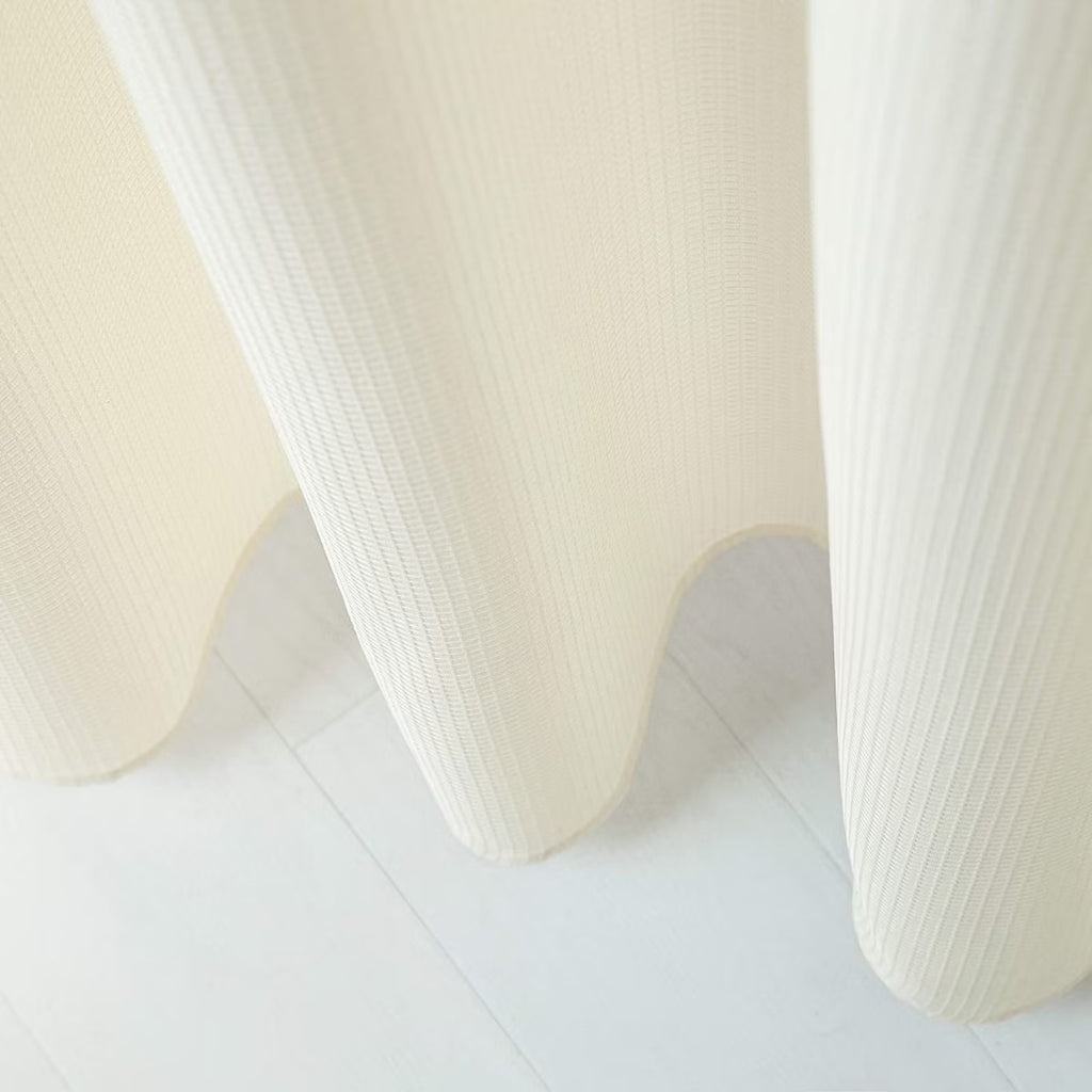 Spa 251 Waffle Complete Shower Curtain Ivory Shower Curtain