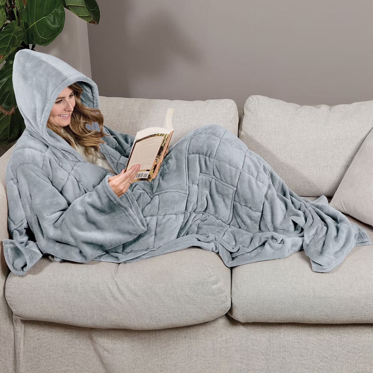 Ella Jayne Ella Jayne Wearable Weighted S Gray 10lb Weighted Throw