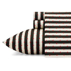Betsey Johnson Je Taime Paris Sheet Set, Twin Wonderland Stripe Twin