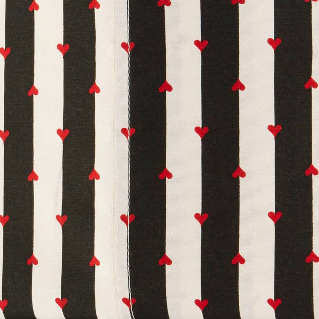 Betsey Johnson Je Taime Paris Sheet Set, Twin Wonderland Stripe Twin