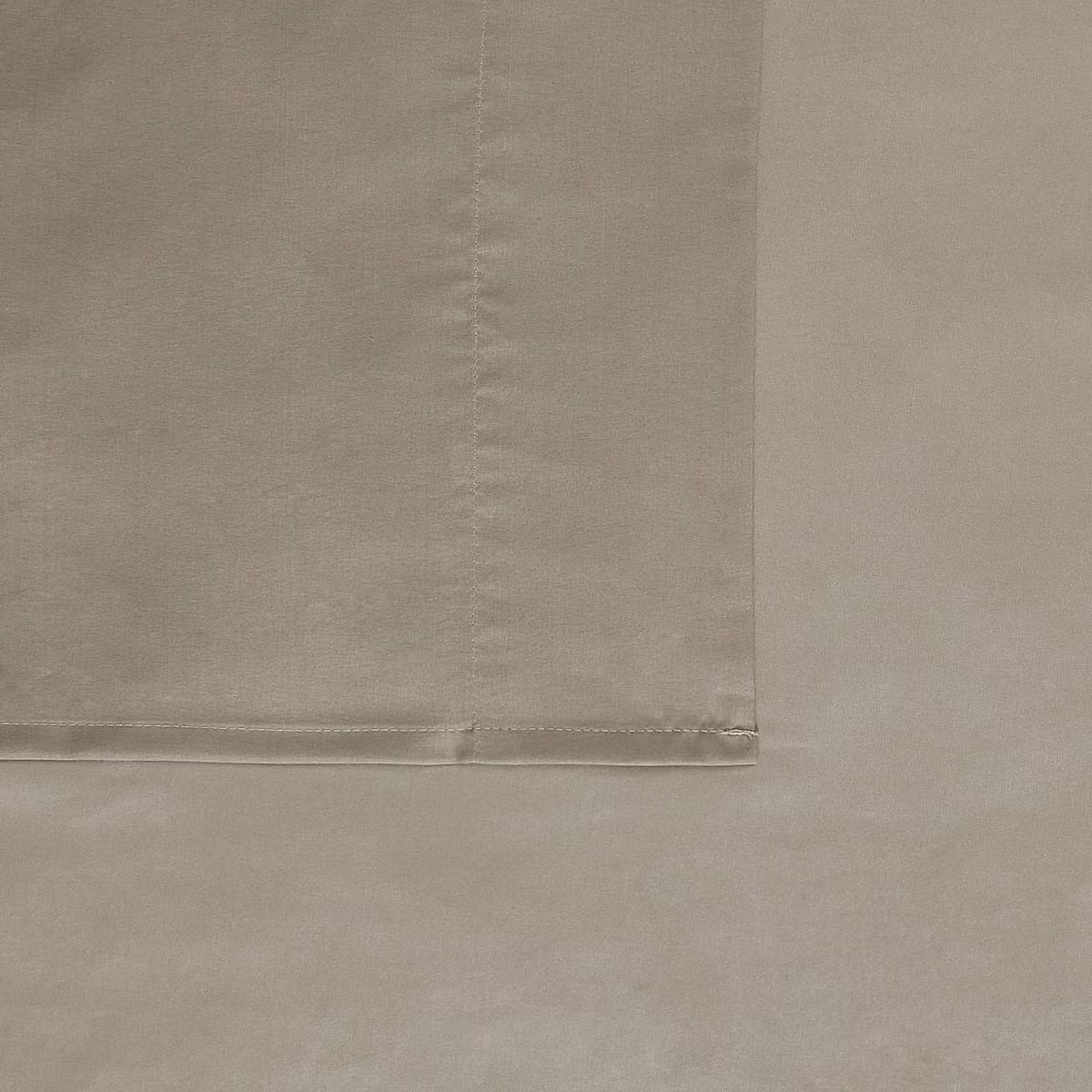 London Fog Garment Wash Solid Khaki Twin Sheet Set
