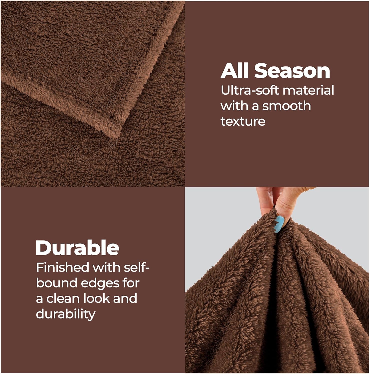 Superior Wrinkle Resistant Plu Chocolate King