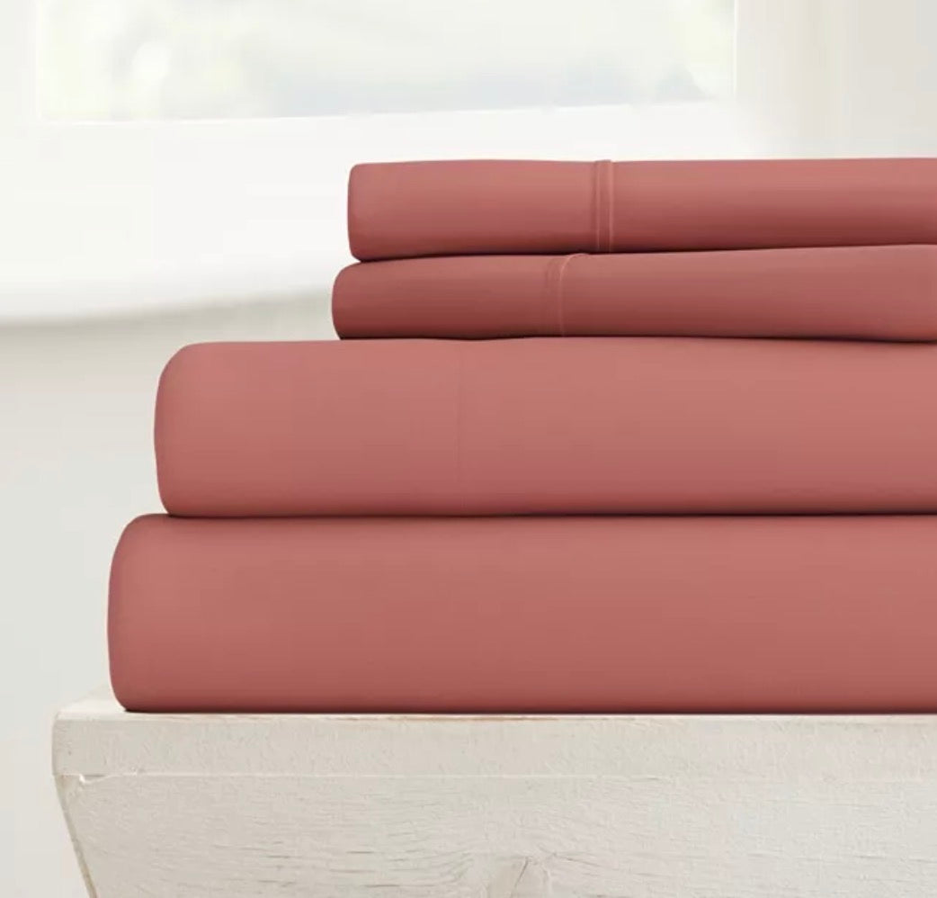 ienjoy Home Style Simplified by The Home C Clay Twin XL Sheet Set