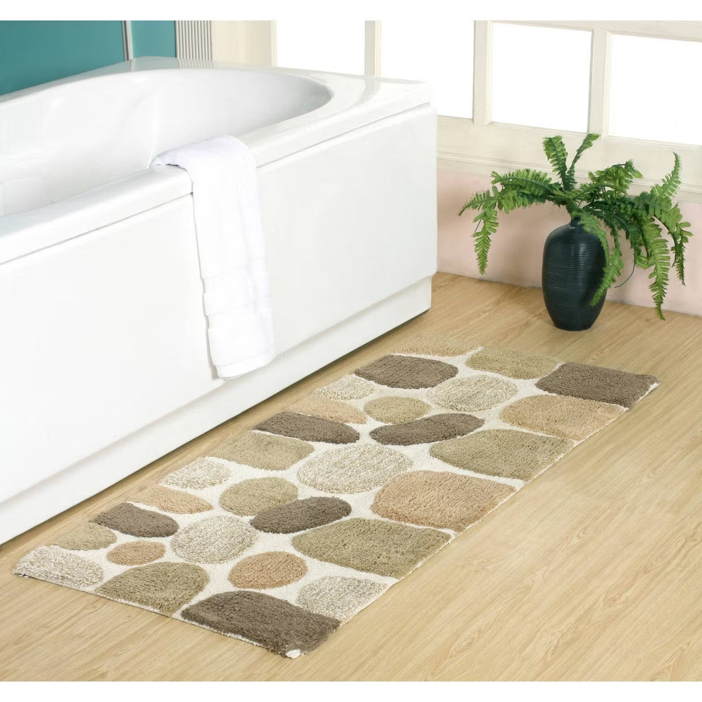 Chesapeake Pebbles Plush Bath Camel Bath Runner