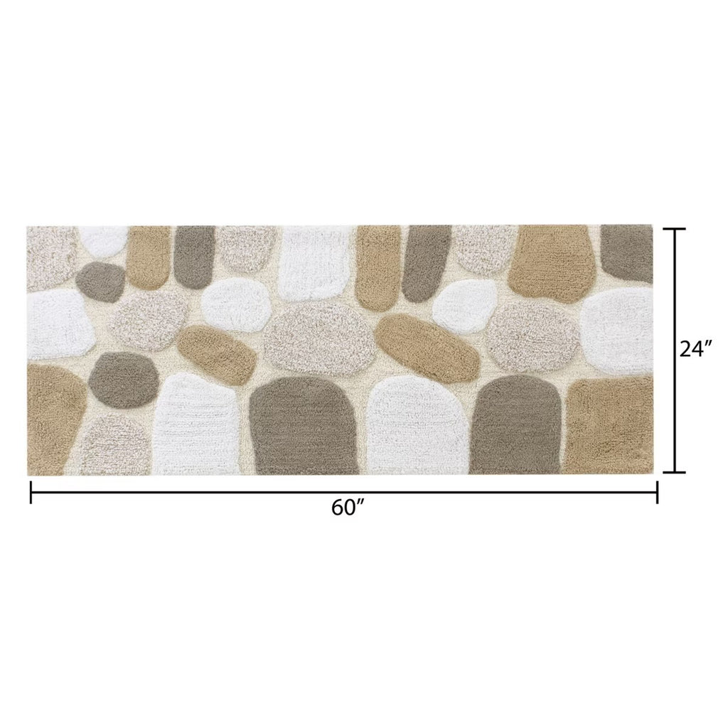Chesapeake Pebbles Plush Bath Camel Bath Runner