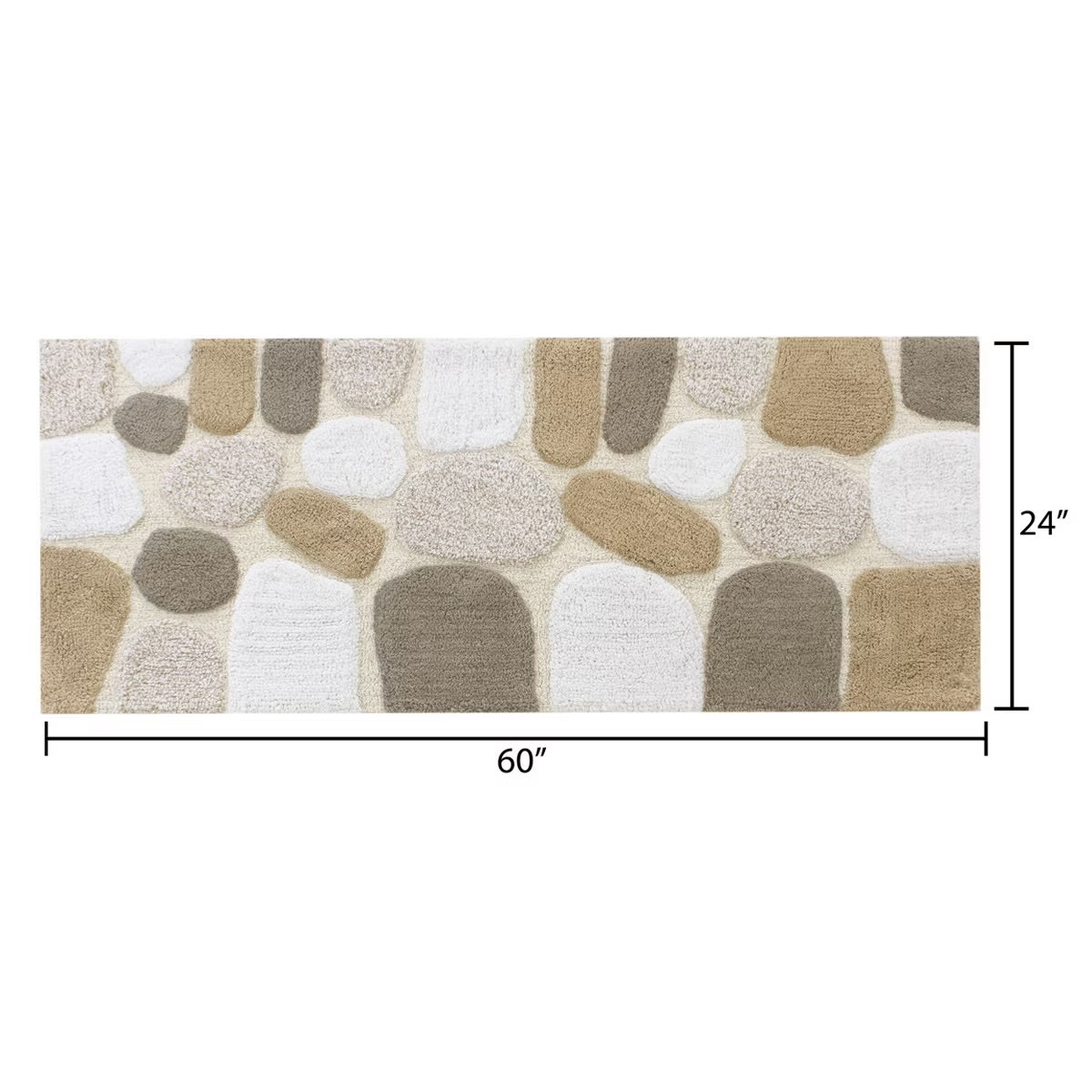 Chesapeake Pebbles Plush Bath Camel Bath Runner