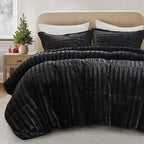 Madison Park Duke Reversible 3-Pc. KingCal Black KingCalifornia King