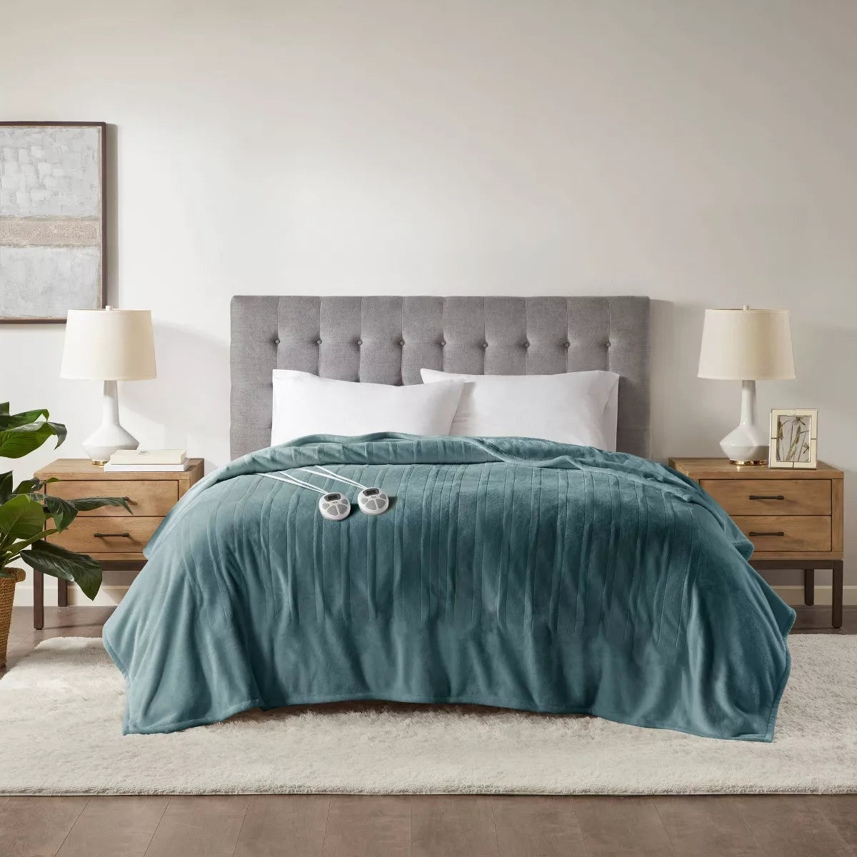 Serta Ultra-Plush Electric Teal Throw