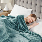 Serta Ultra-Plush Electric Teal Throw