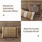 Madison Park Bellagio 6-Pc. Quilted FullQu Brown FullQueen