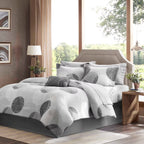 Madison Park Essentials Knowles 9-Pc. Calif Grey California King