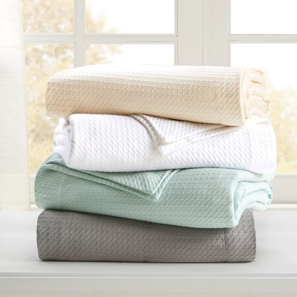 Madison Park Egyptian Cotton King Blanket Ivory King