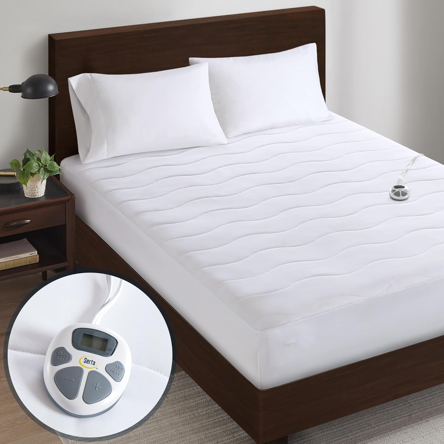 Serta Electric Mattress Pad, F White Full