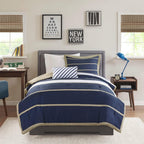 Intelligent Design Mi Zone Ashton TwinTwin XL 3 Navy TwinTwin XL
