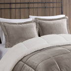 Woolrich Alton 4-Pc. FullQueen Comfort GreyIvory FullQueen