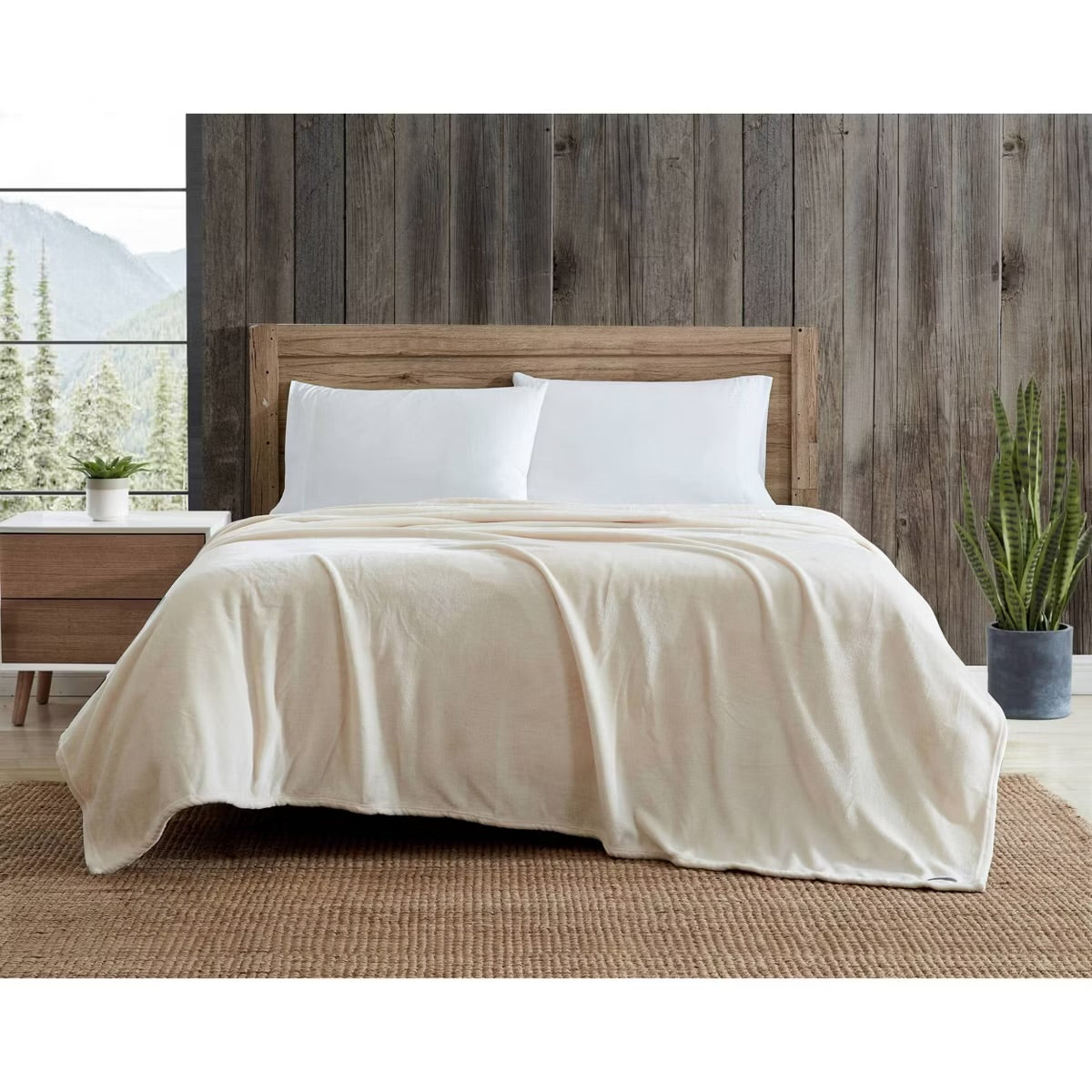 Eddie Bauer Ultra Soft Plush F Ivory King