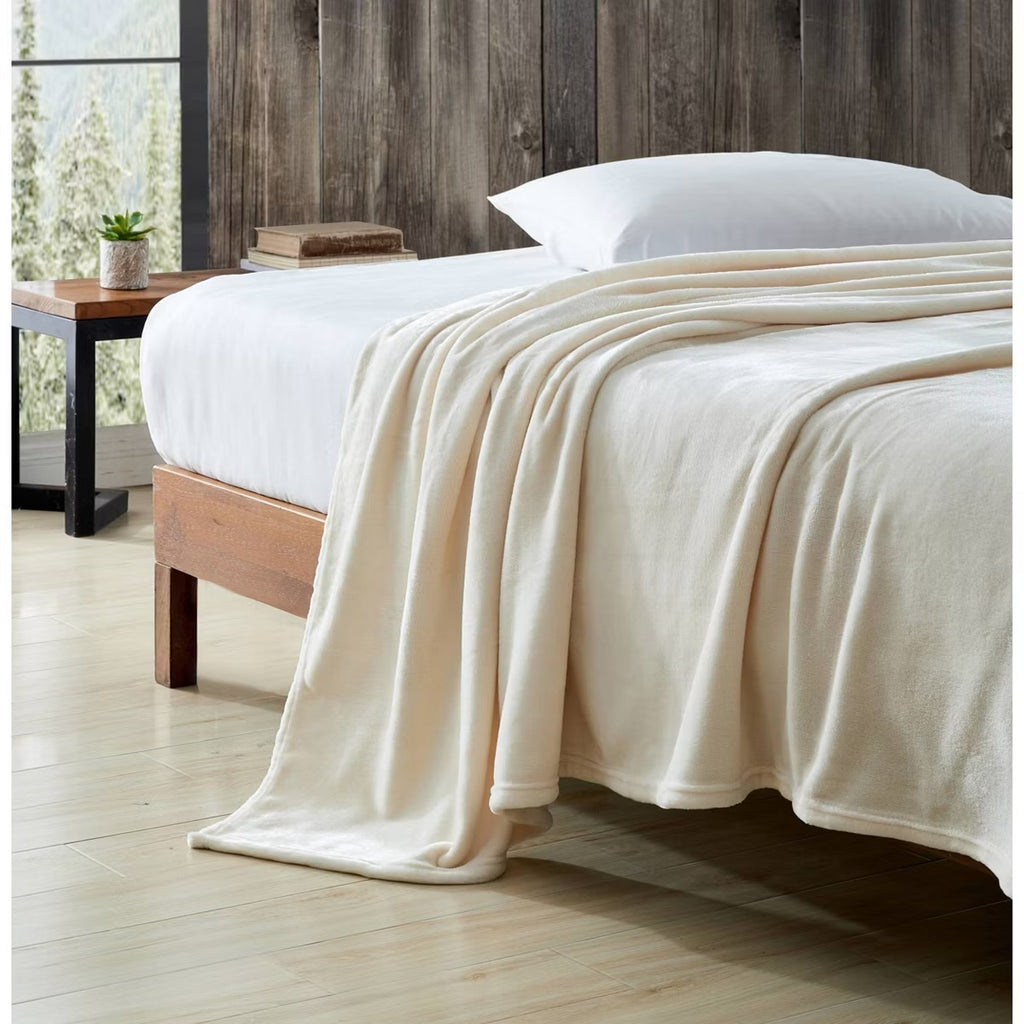 Eddie Bauer Ultra Soft Plush F Ivory King