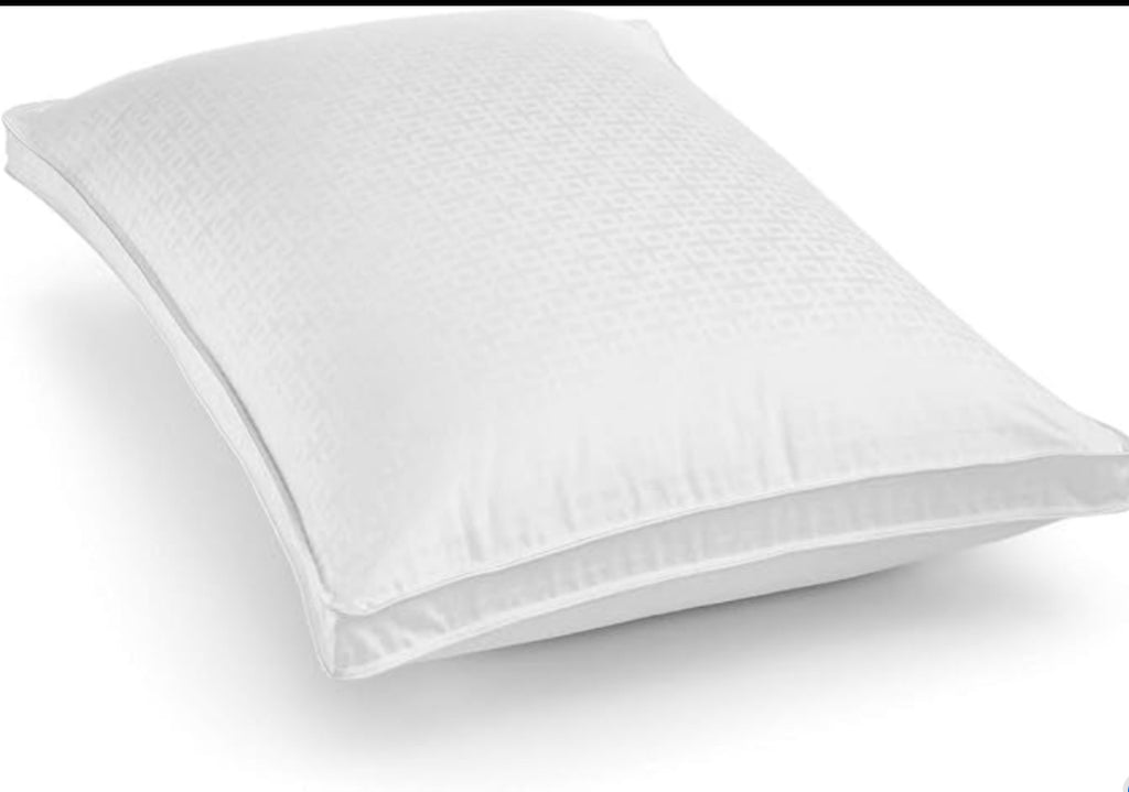 King Hotel Collection European White Goose Down King Firm Support Pillow for Back Sleepers