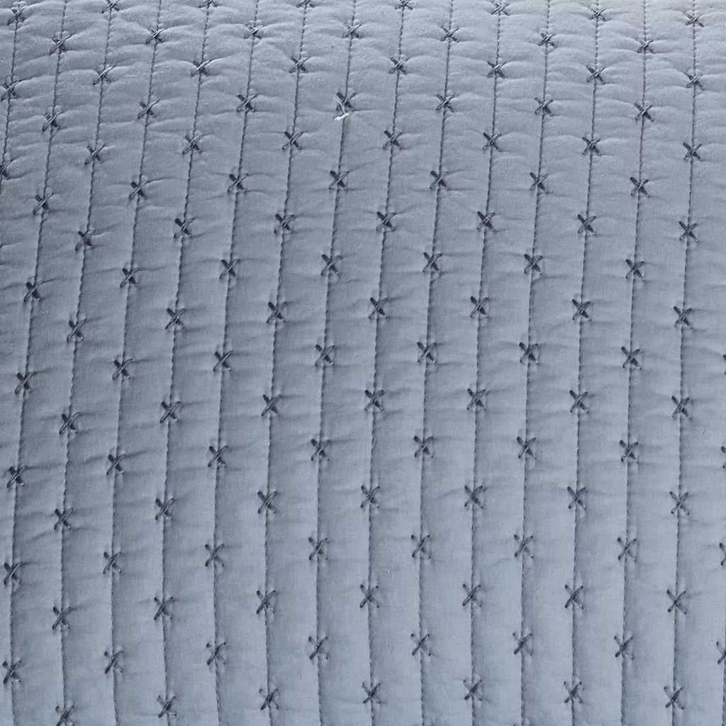 Levtex Cross Stitch Stitching Chambray KingCalifornia King