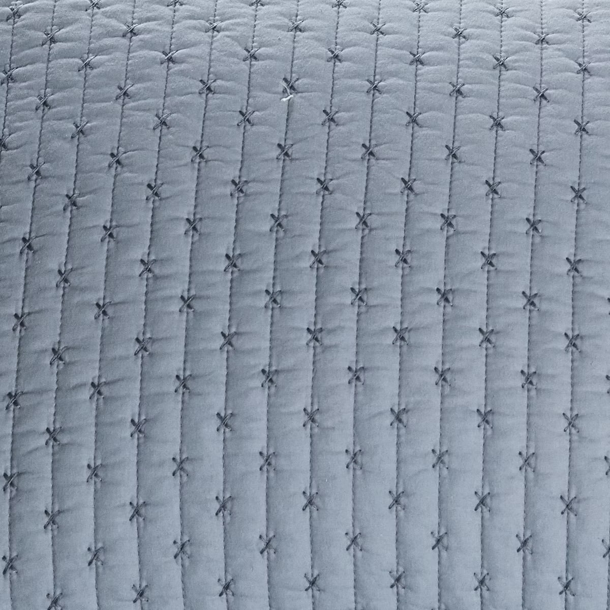 Levtex Cross Stitch Stitching Chambray KingCalifornia King