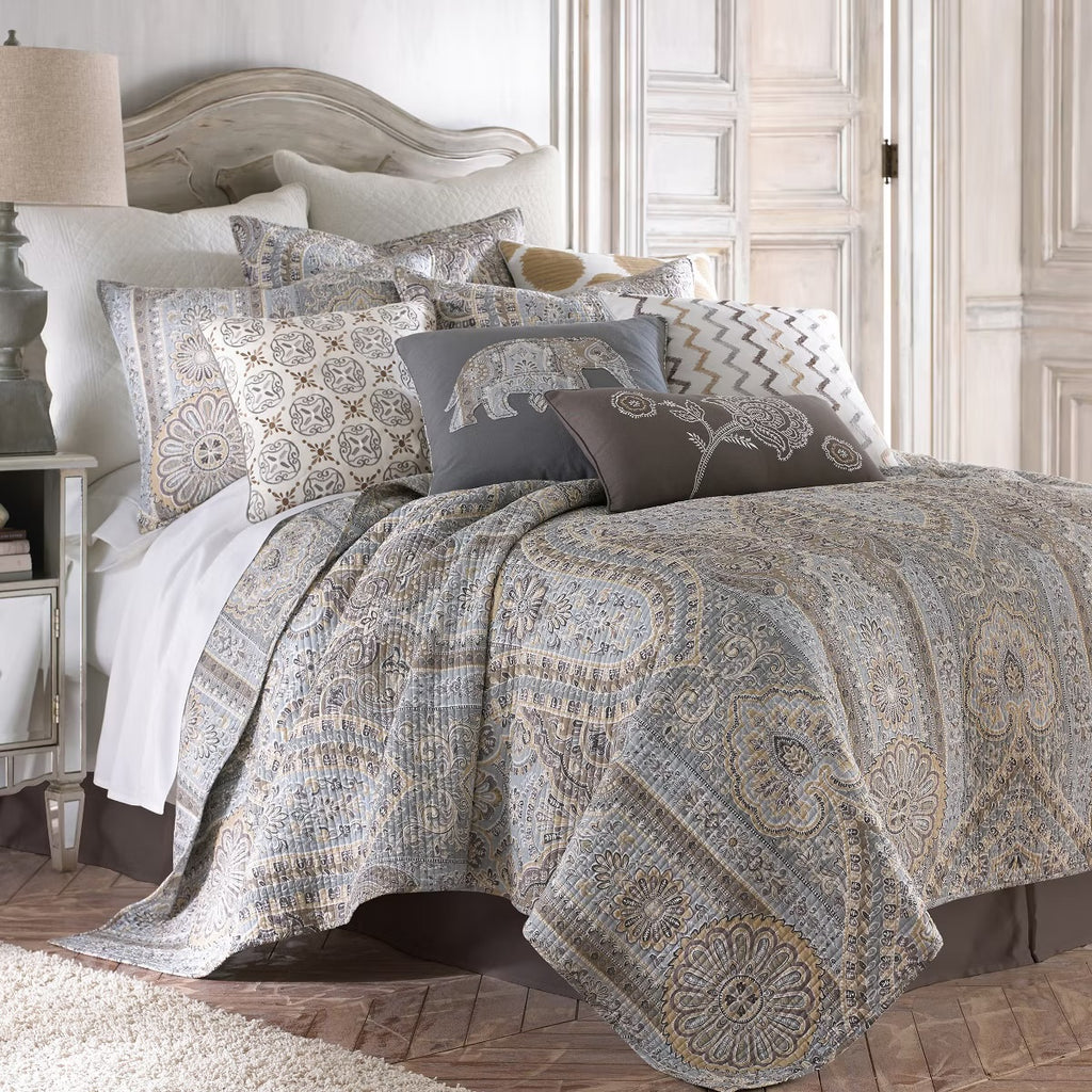 Levtex Casablanca 3-Pc. Quilt Grey King