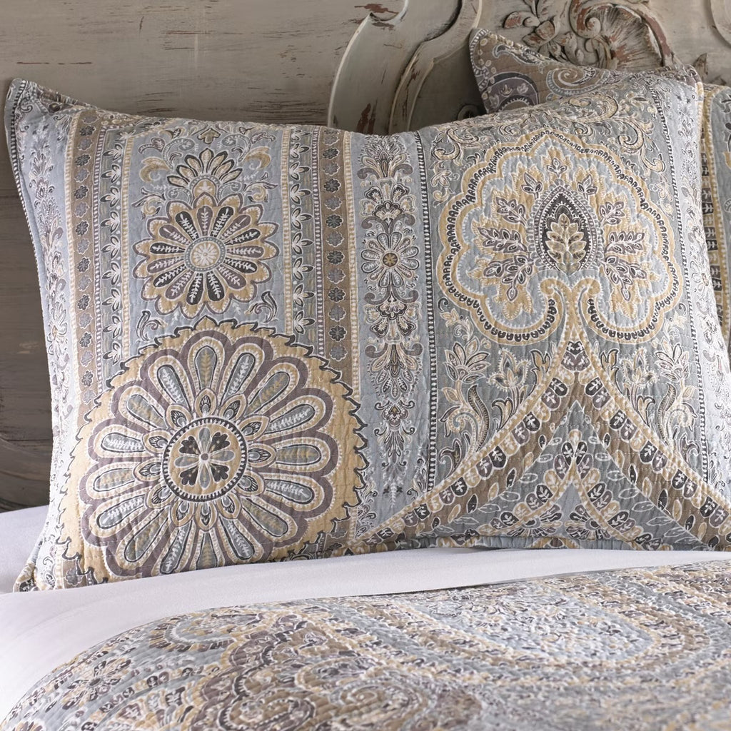 Levtex Casablanca 3-Pc. Quilt Grey King