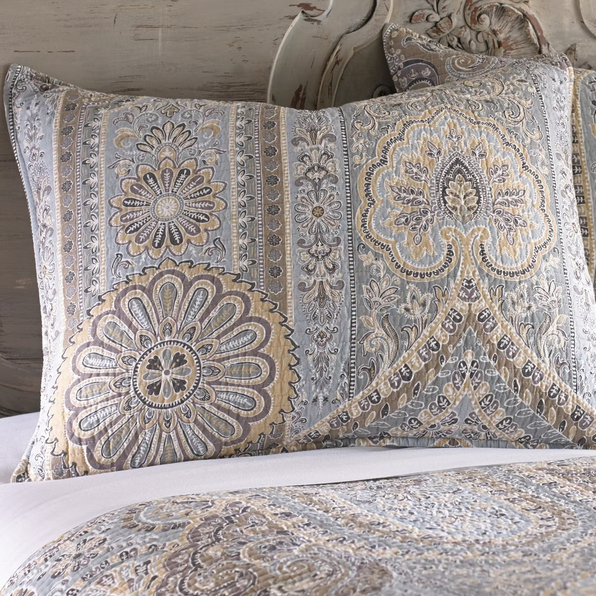 Levtex Casablanca 3-Pc. Quilt Grey King