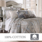 Levtex Casablanca 3-Pc. Quilt Grey King