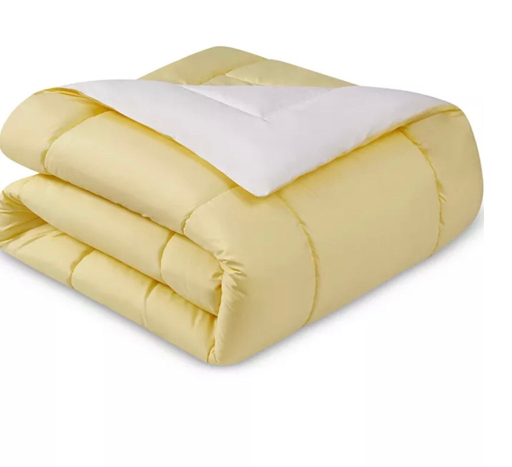 Royal Luxe Blue Ridge Reversible Down Alt Yellowgrey King