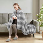 Beautyrest Zuri Reversible Oversized 50 Grey Throw